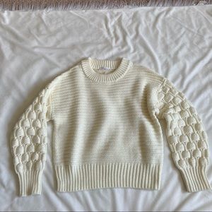 Eloidie- textured crewneck sweater